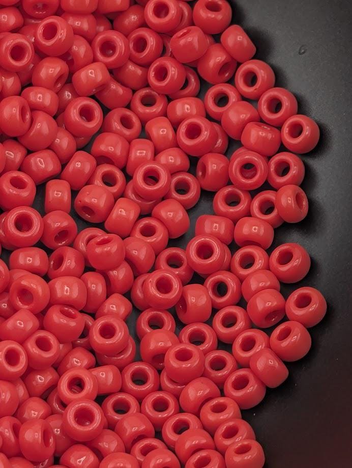 Seed Beads: Dark Red Miyuki Glass (Size 8/0 for Jewelry)