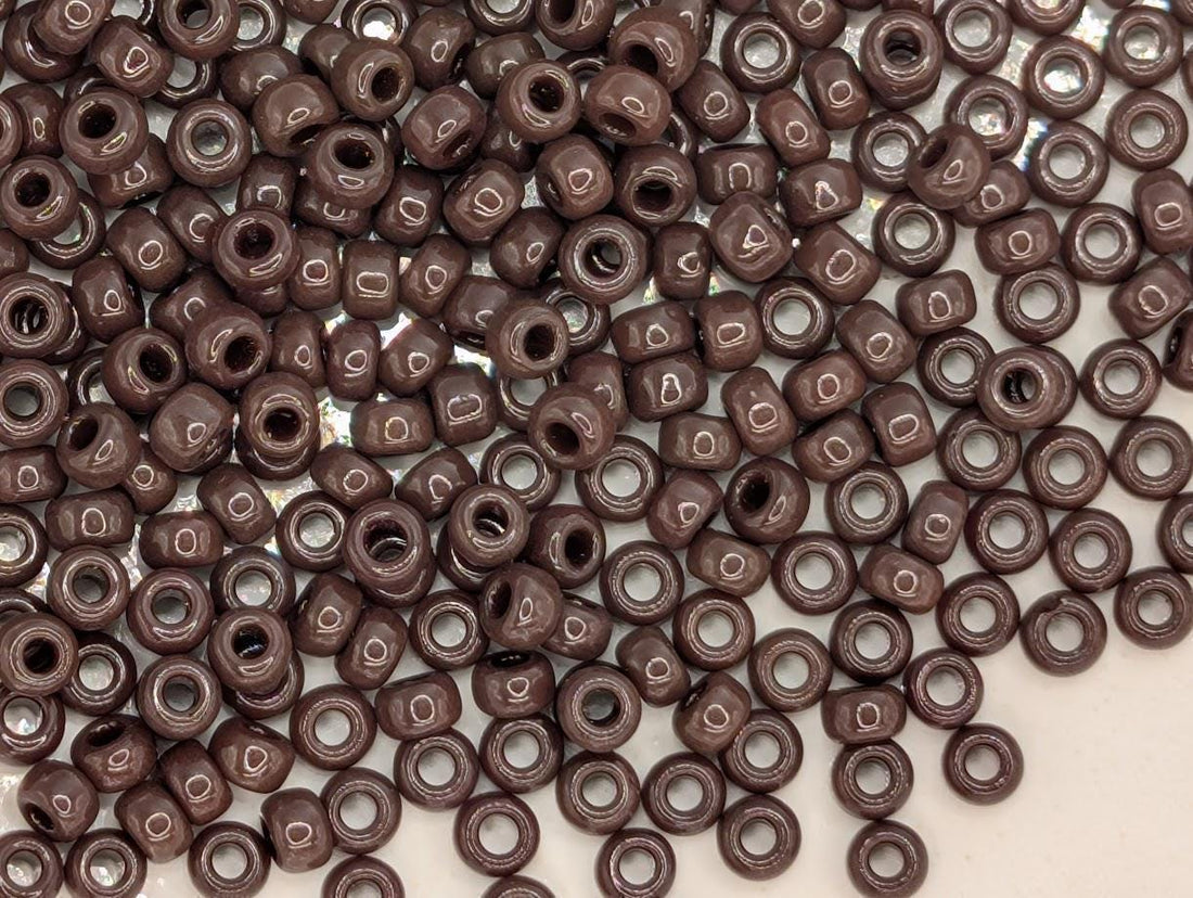Miyuki Seed Beads: Espresso Bean Opaque Color (11/0, 20g) | Japanese Seed Beads | Bead Weaving Embroidery Supply | DIY Jewelry