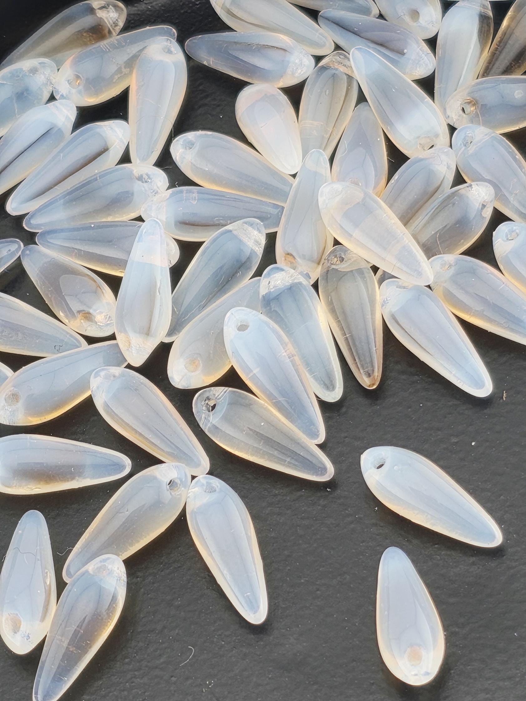 Czech 15mm Daggers & 12mm Bottom Drilled Drops | 15g | Japanese Seed Beads | Bead Weaving Embroidery Supply | DIY Jewelry