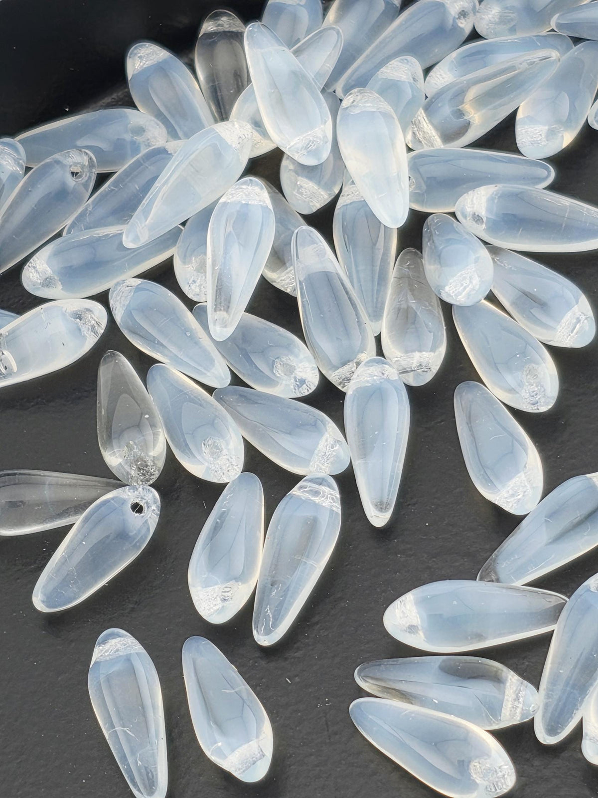 Czech 15mm Daggers & 12mm Bottom Drilled Drops | 15g