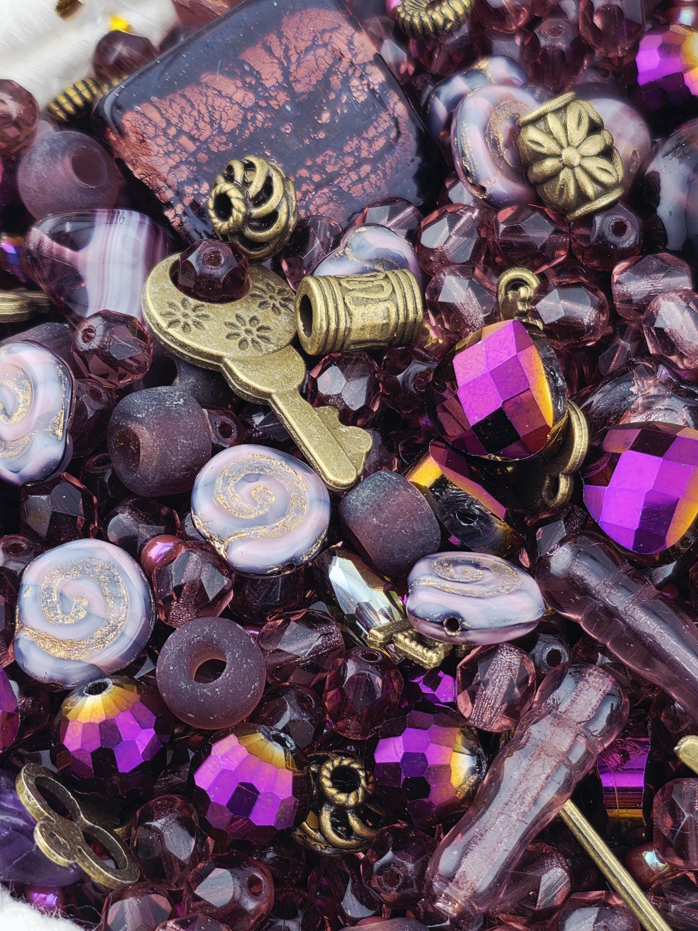 Wine Nor?! Glass and metal bead mix 2oz