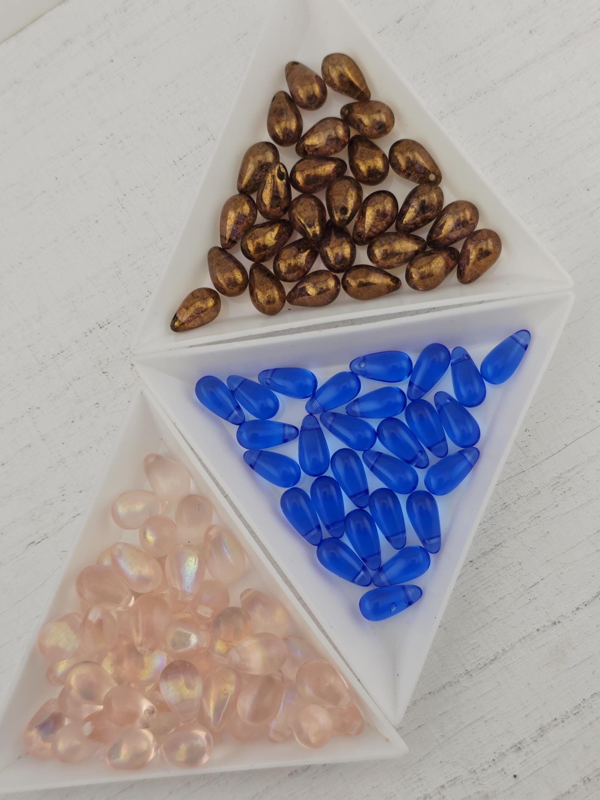 Czech Glass Drops | 9.5mm | 10g | Japanese Seed Beads | Bead Weaving Embroidery Supply | DIY Jewelry