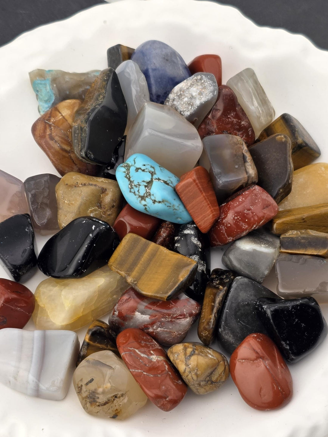 Tumbled Gemstone Mix Crystal Healing Stone Variety Chakra Set Natural Mineral Collection Display Piece Decoration Altar Meditation Therapy