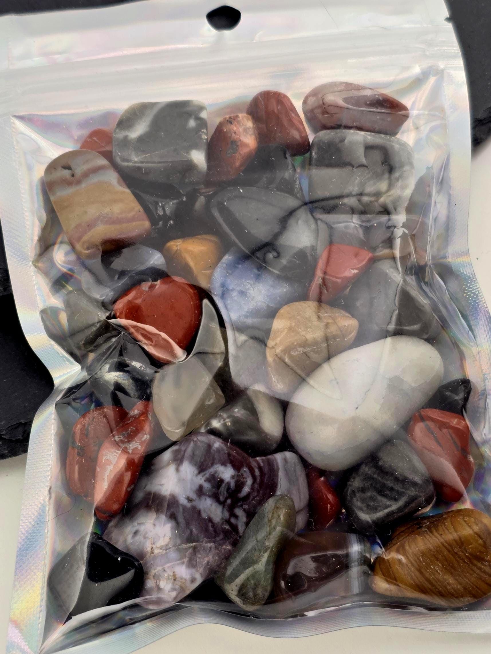 Tumbled Gemstone Mix Crystal Healing Stone Variety Chakra Set Natural Mineral Collection Display Piece Decoration Altar Meditation Therapy