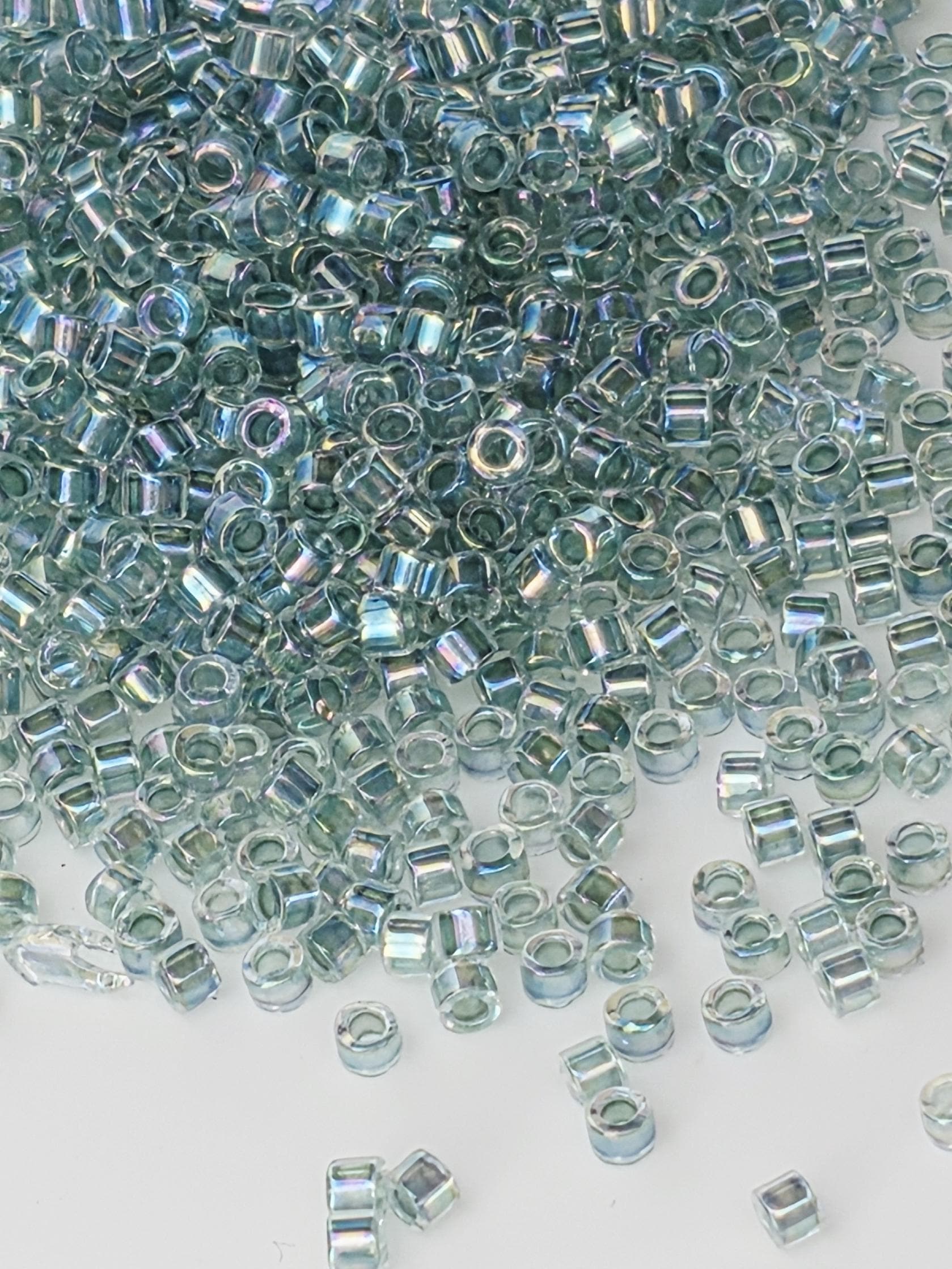 Miyuki Delica Seed Bead Set - Seafoam, Aqua & Teal Mix - 10 Tube Collection (7g each) | Japanese Seed Beads | Bead Weaving Embroidery Supply