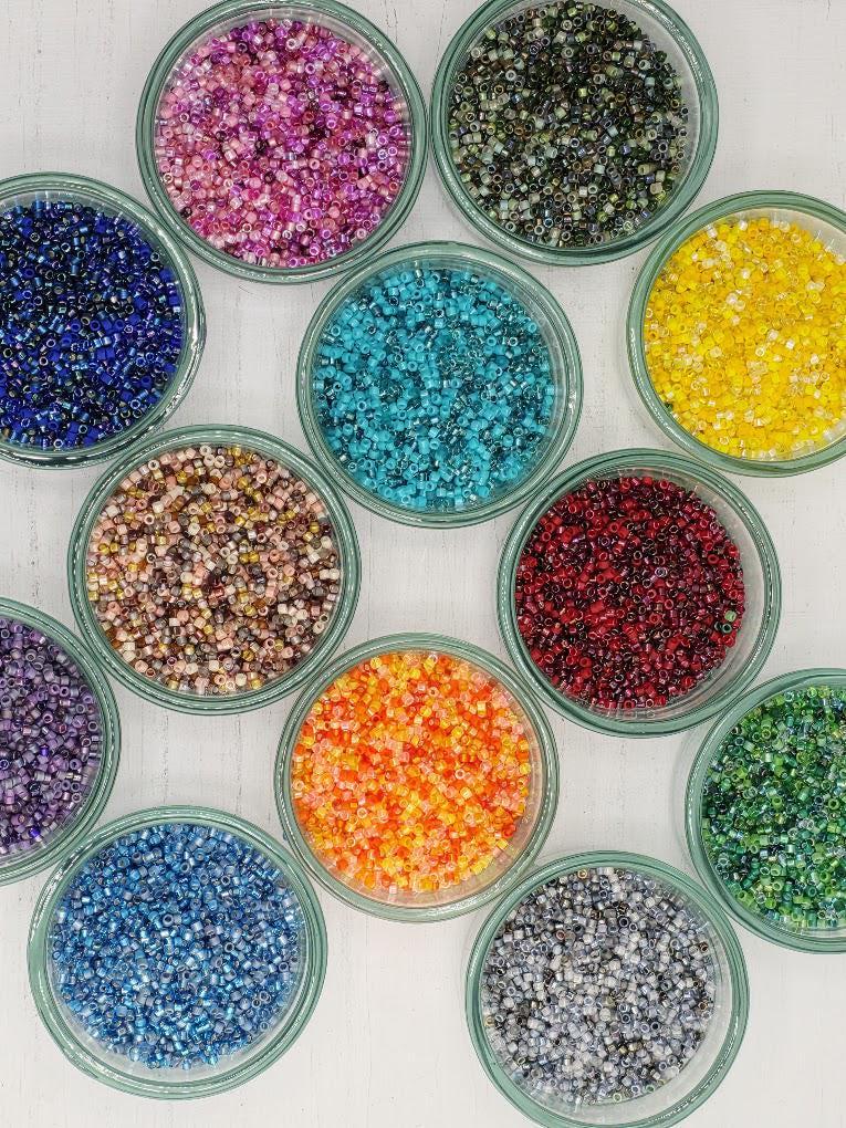 MIyuki Delica Monochromatic Mixes | Size 11 | 7g (ea) | Japanese Seed Beads | Bead Weaving Embroidery Supply | DIY Jewelry