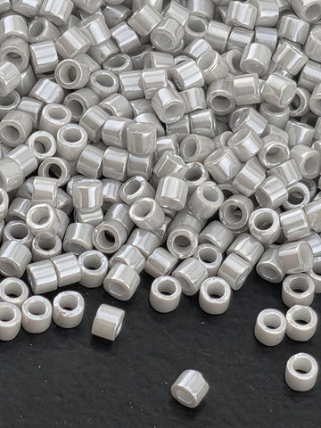 Turtle Dove Grey Opaque Luster | Size 11/0 | 7g | Japanese Seed Beads | Bead Weaving Embroidery Supply | DIY Jewelry