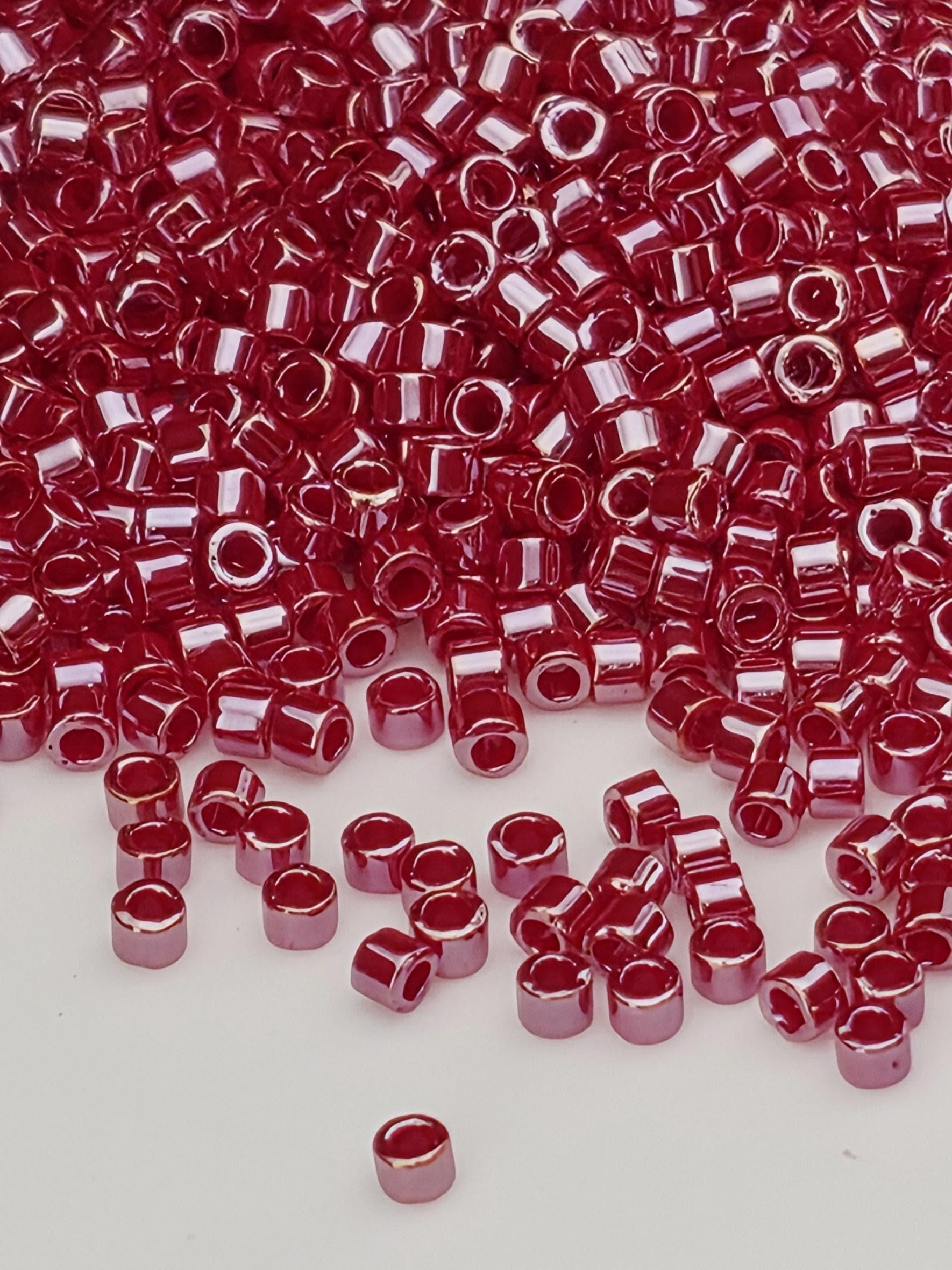 Berry Opaque Luster | Size 11/0 | 7g | Japanese Seed Beads | Bead Weaving Embroidery Supply | DIY Jewelry