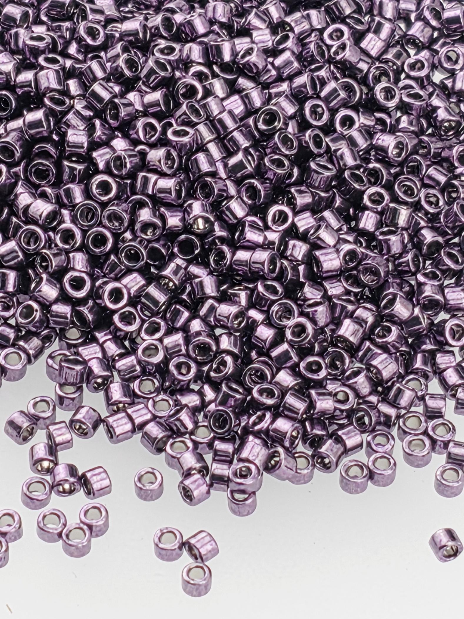 Galv. Purple | Size 11/0 | 7g | Japanese Seed Beads | Bead Weaving Embroidery Supply | DIY Jewelry