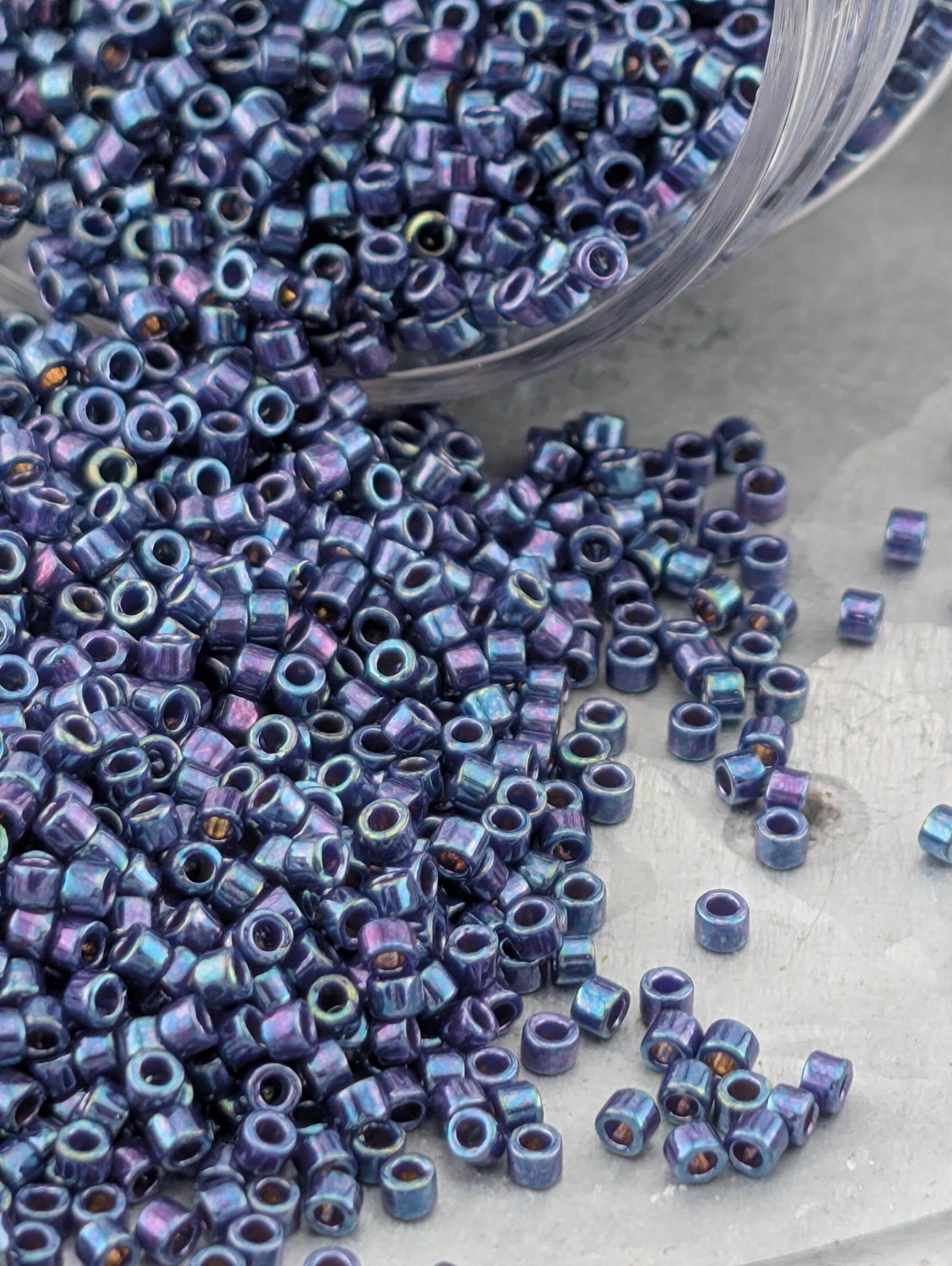 DB0135:Moonlit Purple Opaque Luster Rainbow | Size 11/0 | 7g