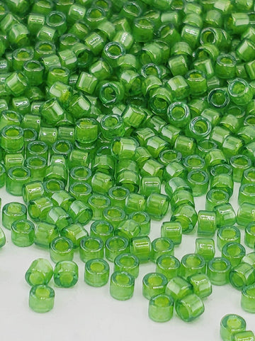 DB0274:Kelly Green/Lime Green Inside Color Lined | Size 11/0 | 7g