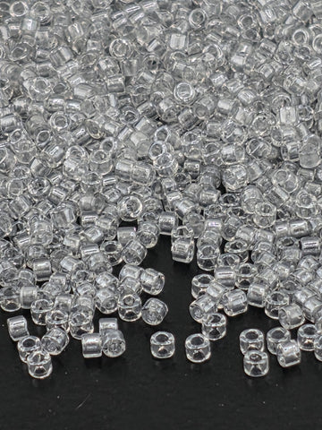 Crystal/Silver Inside Color Lined Sparkle | Size 11/0 | 7g | Japanese Seed Beads | Bead Weaving Embroidery Supply | DIY Jewelry