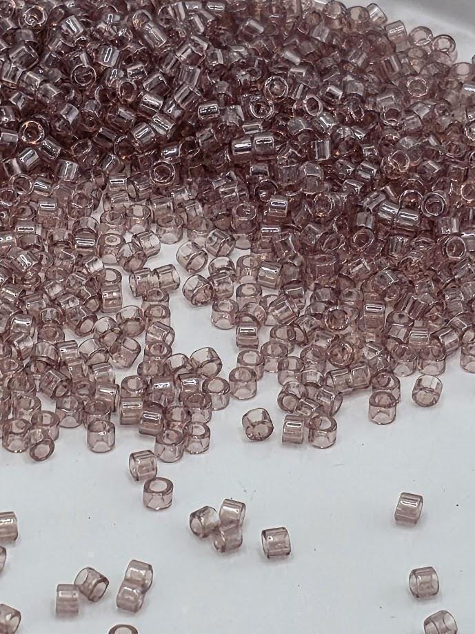 Light Lavender Translucent Inside Color Lined | Size 11/0 | 7g | Japanese Seed Beads | Bead Weaving Embroidery Supply | DIY Jewelry