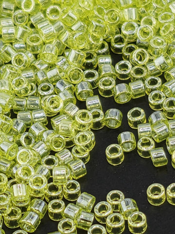 Light Chartreuse T/L | Size 11/0 | 7g | Japanese Seed Beads | Bead Weaving Embroidery Supply | DIY Jewelry