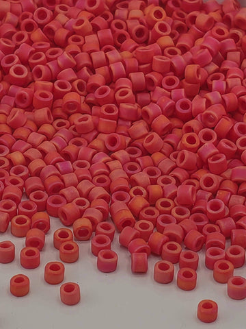DB0873:Strawberry Opaque Matte Rainbow | Size 11/0 | 7g