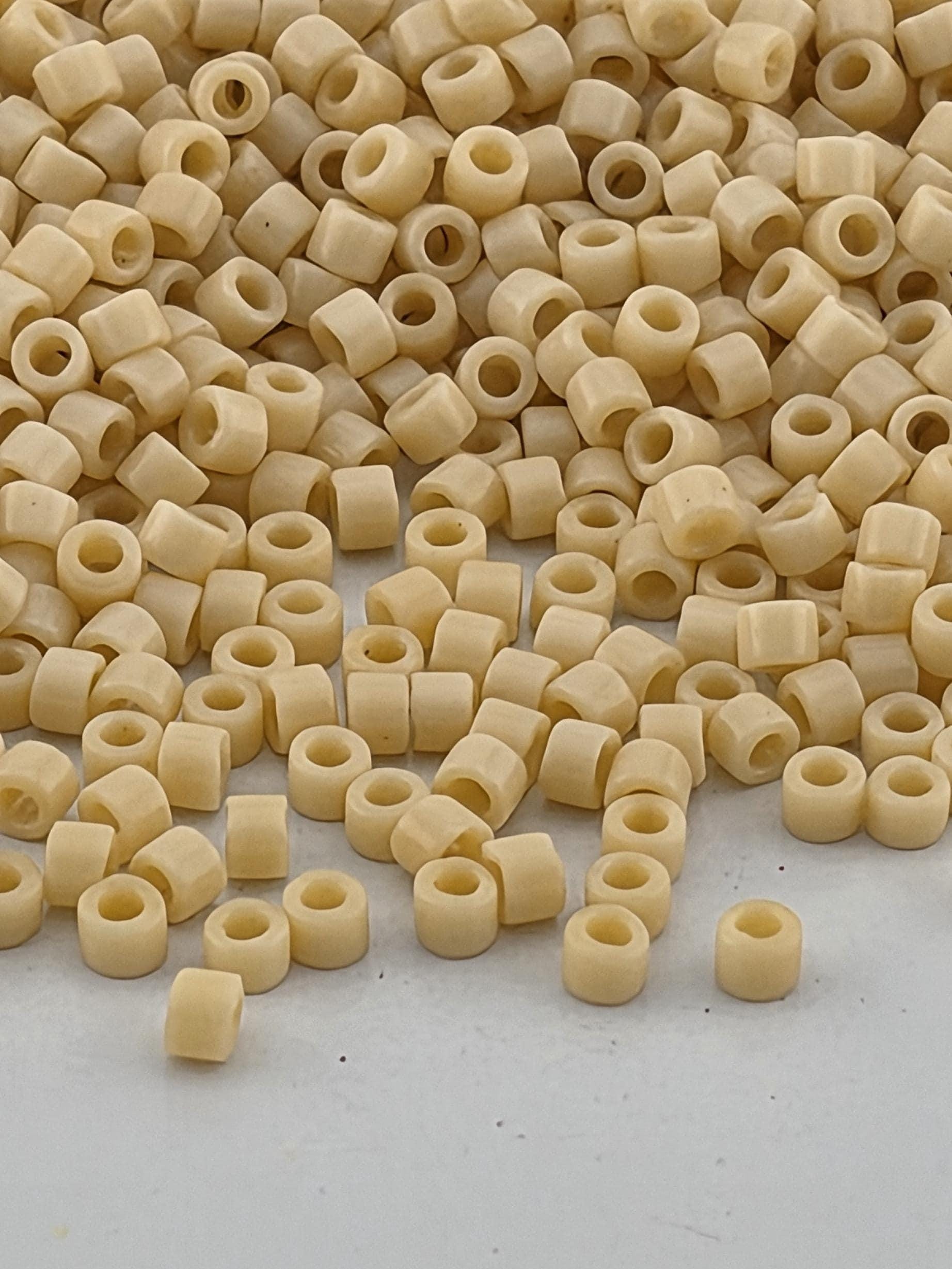 Light Butter Rum Opaque | Size 11/0 | 7g | Japanese Seed Beads | Bead Weaving Embroidery Supply | DIY Jewelry