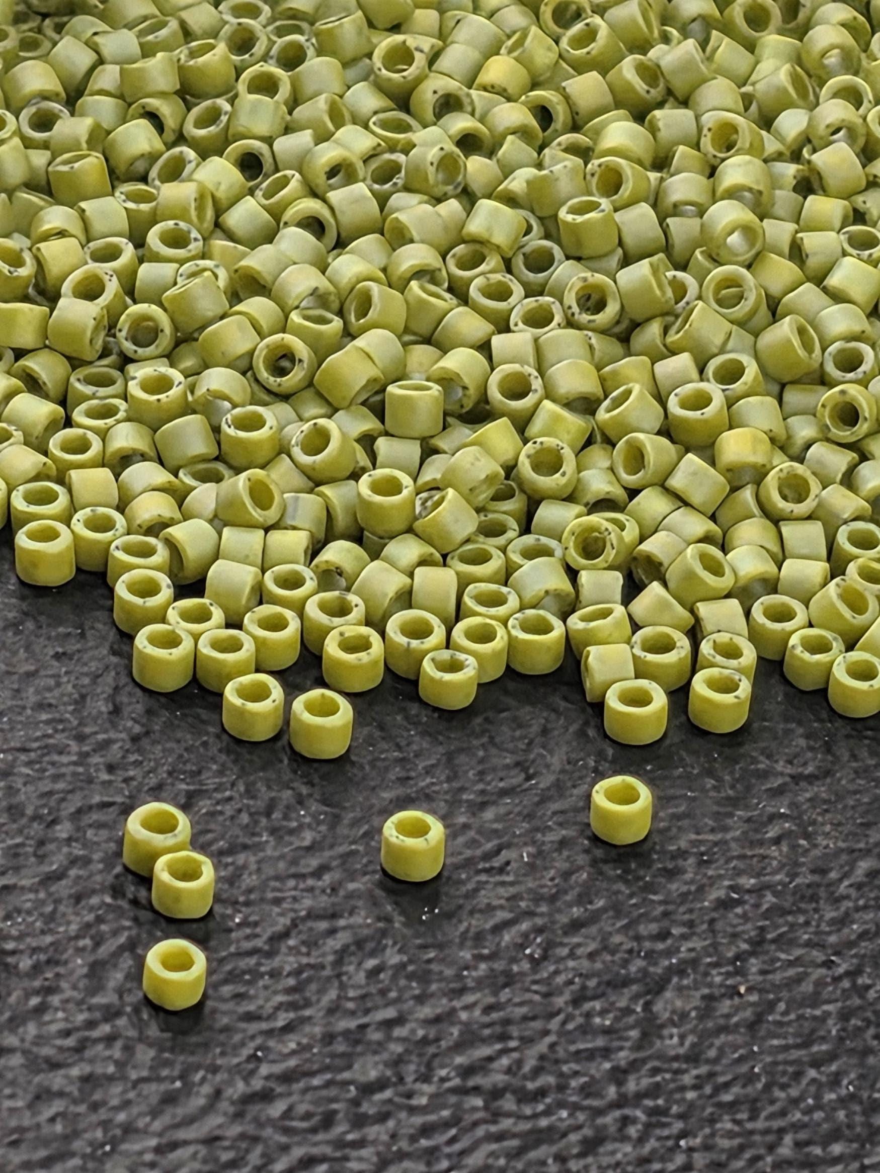 DB2309:Sprout Opaque Matte Glazed Rainbow | Size 11/0 | 7g