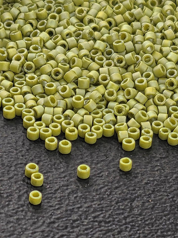 DB2309:Sprout Opaque Matte Glazed Rainbow | Size 11/0 | 7g