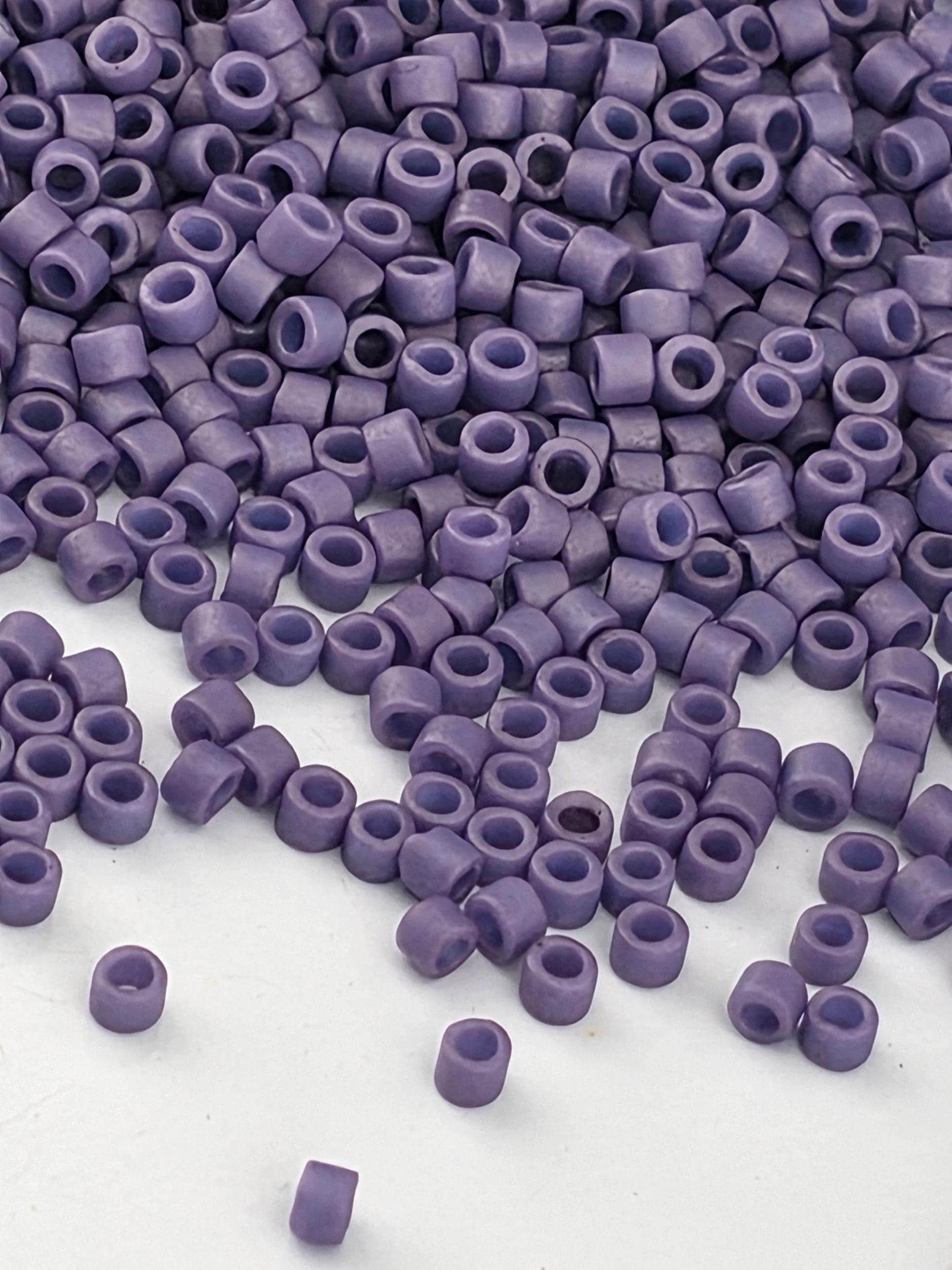 Huckleberry Opaque Matte Glazed | Size 11/0 | 7g | Japanese Seed Beads | Bead Weaving Embroidery Supply | DIY Jewelry