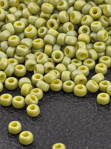 Miyuki Seed Beads Size 11/0: Matte Opaque Rainbow Sprout, 20g