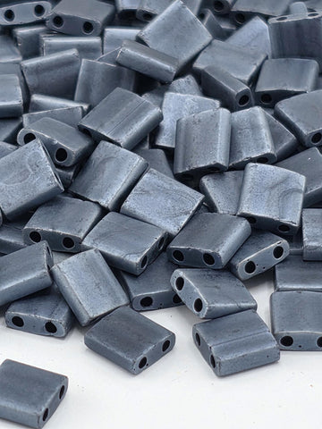 TL2001-Miyuki Tila Beads:Blue-Grey M/MA (7.5g pkg)