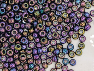 Miyuki Seed Beads 11/0 - Violet Metallic Rainbow, 20g Package | Japanese Seed Beads | Bead Weaving Embroidery Supply | DIY Jewelry