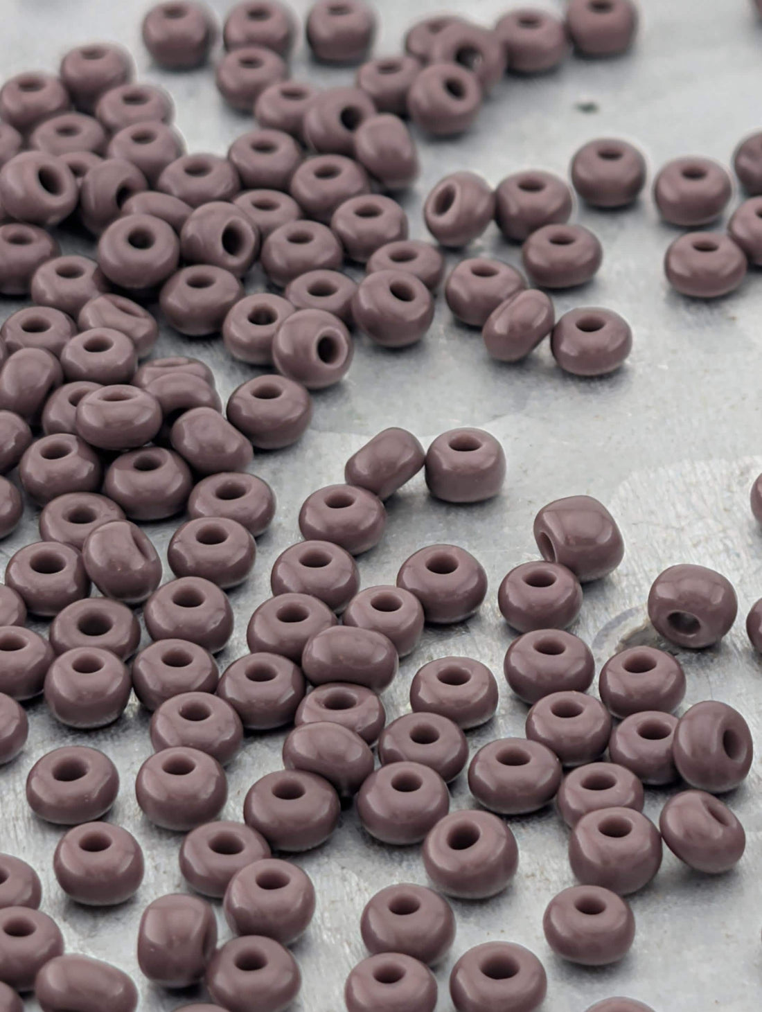 Opaque Dark Mauve | Size 8 | 15g | Preciosa-Ornela Glass Seed Beads | Czech Seed Beads | Bead Weaving Embroidery Supply | DIY Jewelry