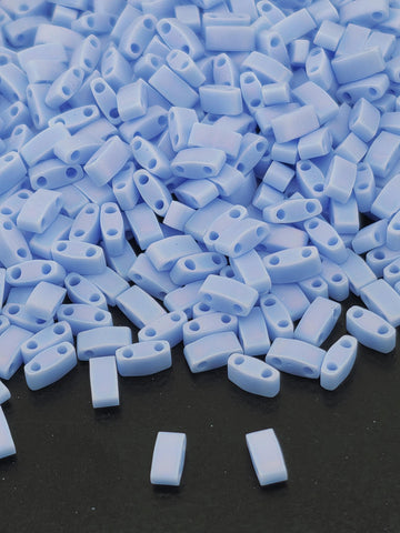 HTL0494FR-Miyuki Half-TIla Beads:Lt. Periwinkle O/MA/R (7.5g pkg)