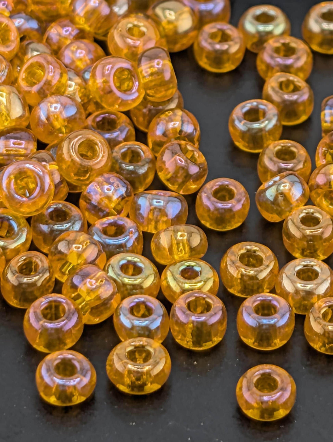 Transparent Orange AB | Size 6 | 15g | Preciosa-Ornela Glass Seed Beads