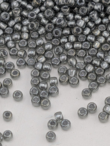 Silver-Lined Black Diamond Size 11/0 Toho Round 2.5" tube | Japanese Seed Beads | Bead Weaving Embroidery Supply | DIY Jewelry