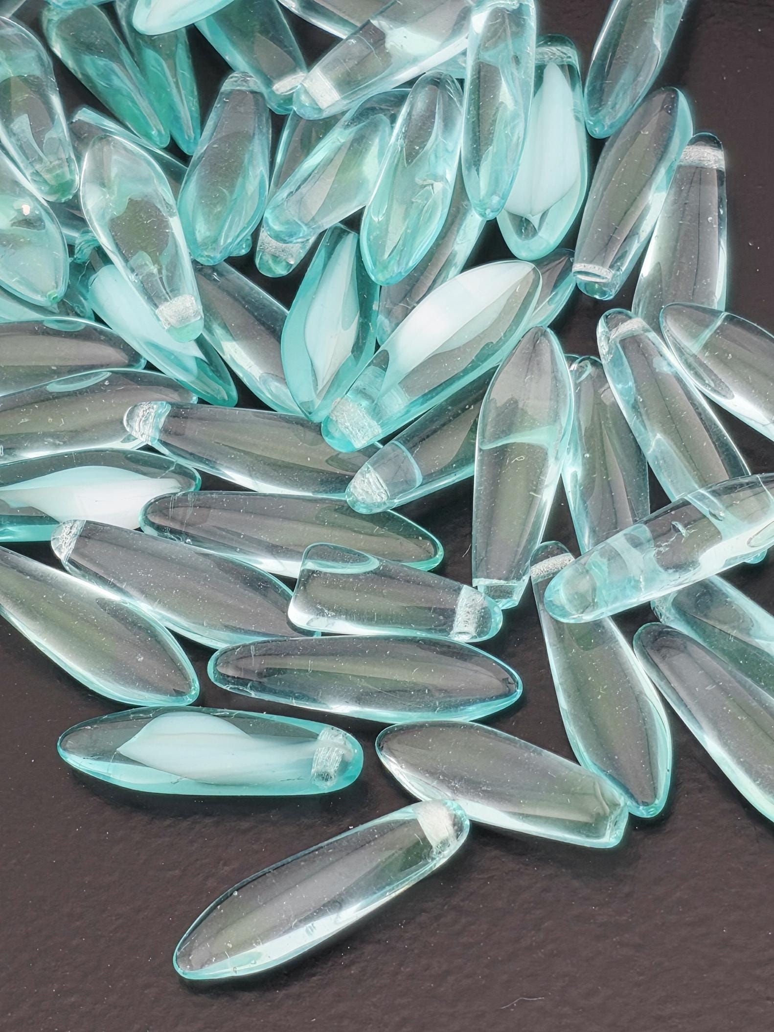 Czech 15mm Daggers & 12mm Bottom Drilled Drops | 15g | Japanese Seed Beads | Bead Weaving Embroidery Supply | DIY Jewelry