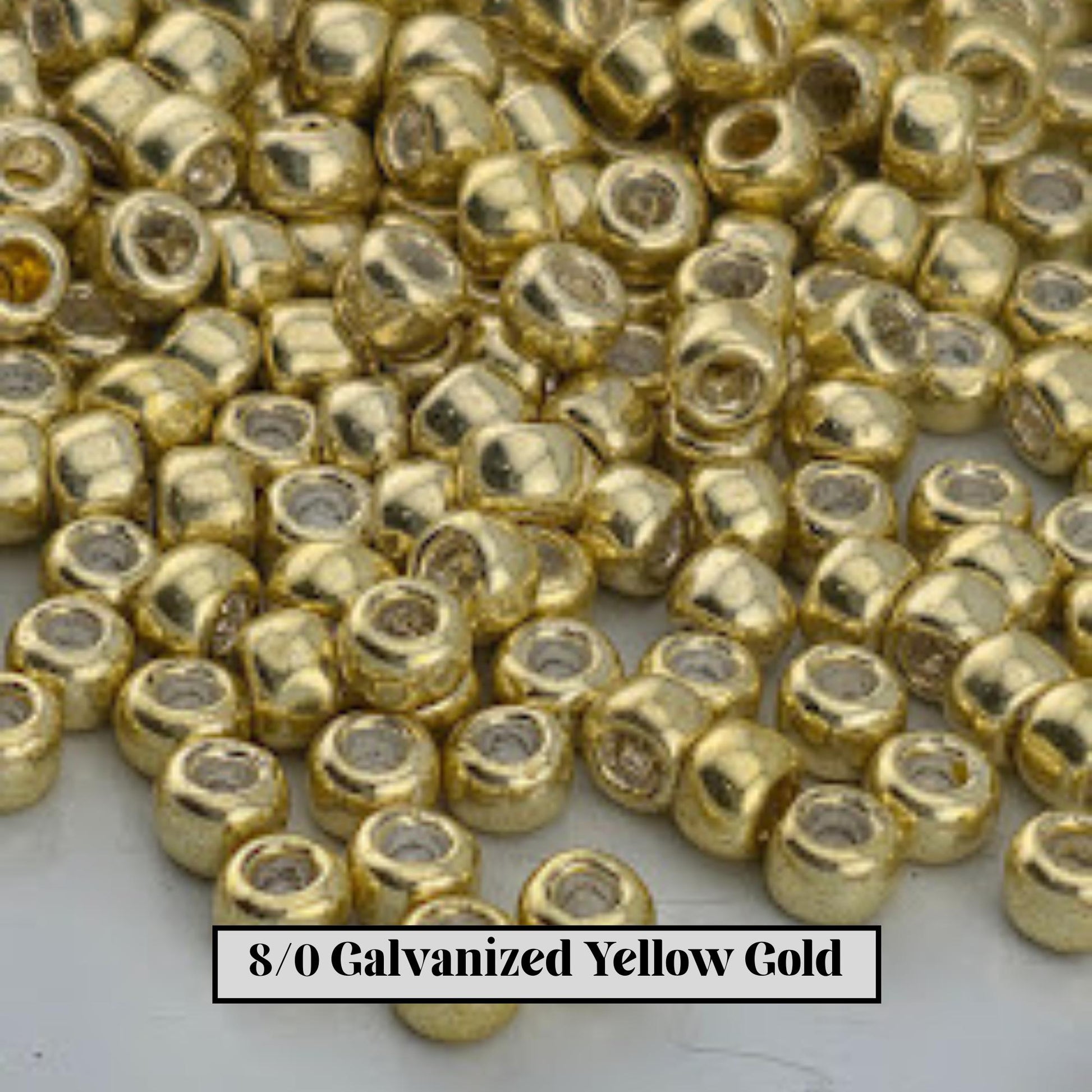 TOHO Round 8/0 Galvanized 2.5" tubes | Japanese Seed Beads | Bead Weaving Embroidery Supply | DIY Jewelry