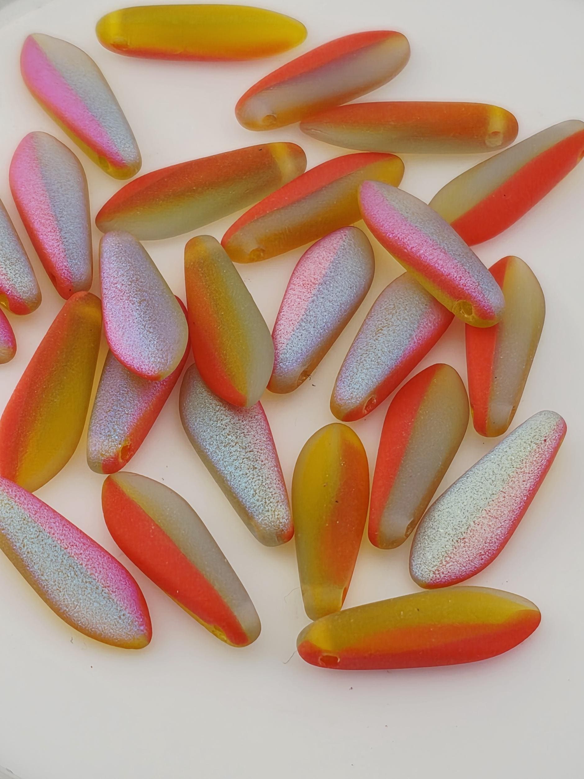 Czech Glass 15mm Dagger Mix | 15g | Japanese Seed Beads | Bead Weaving Embroidery Supply | DIY Jewelry
