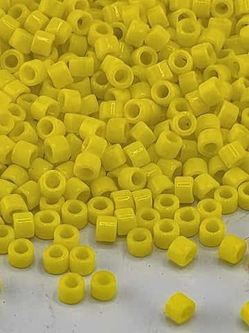 Yellow Opaque | Size 11/0 | 7g | Japanese Seed Beads | Bead Weaving Embroidery Supply | DIY Jewelry