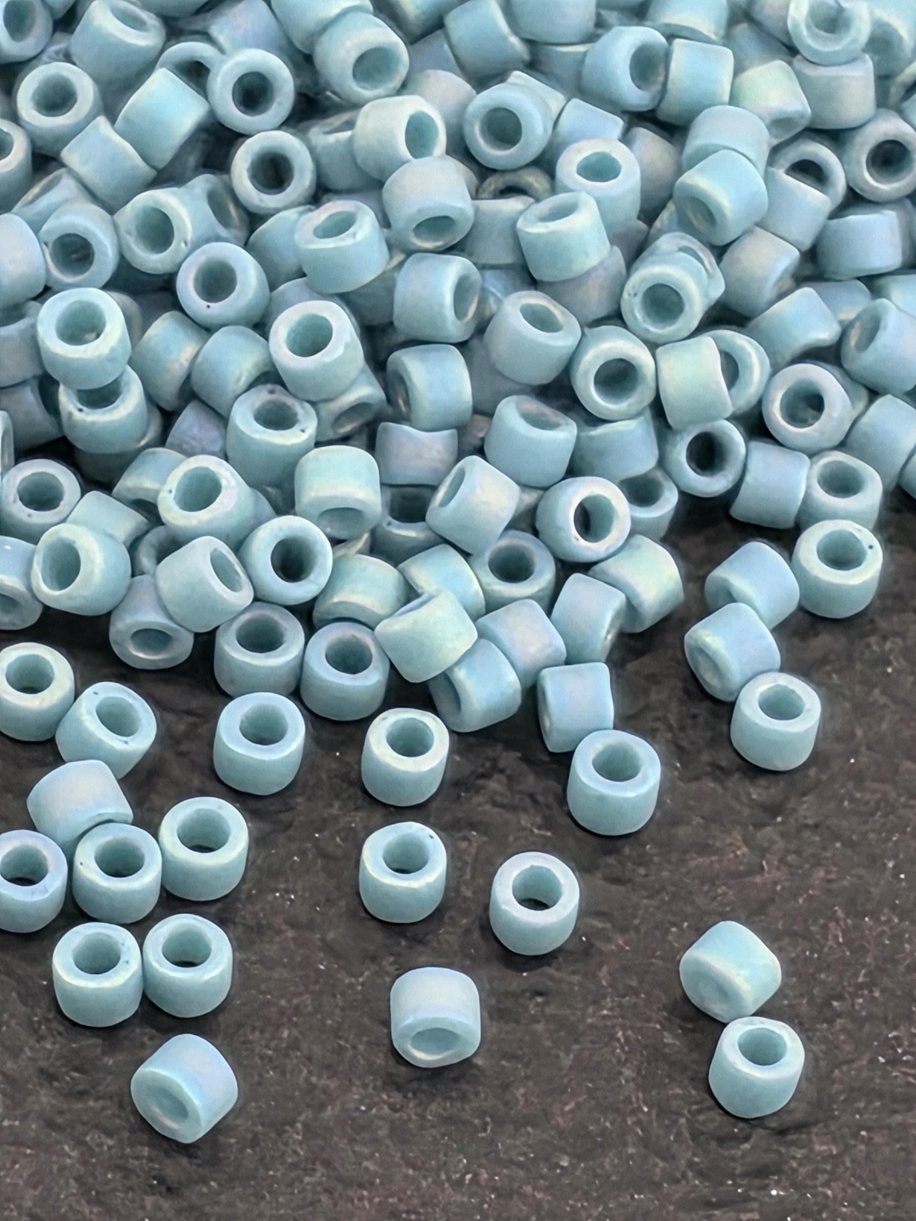 Surf Opaque Matte Glazed Rainbow | Size 11/0 | 7g | Japanese Seed Beads | Bead Weaving Embroidery Supply | DIY Jewelry