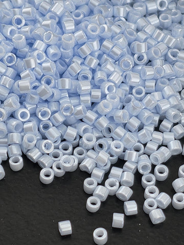 Arctic Blue Opaque Luster | Size 11/0 | 7g | Japanese Seed Beads | Bead Weaving Embroidery Supply | DIY Jewelry