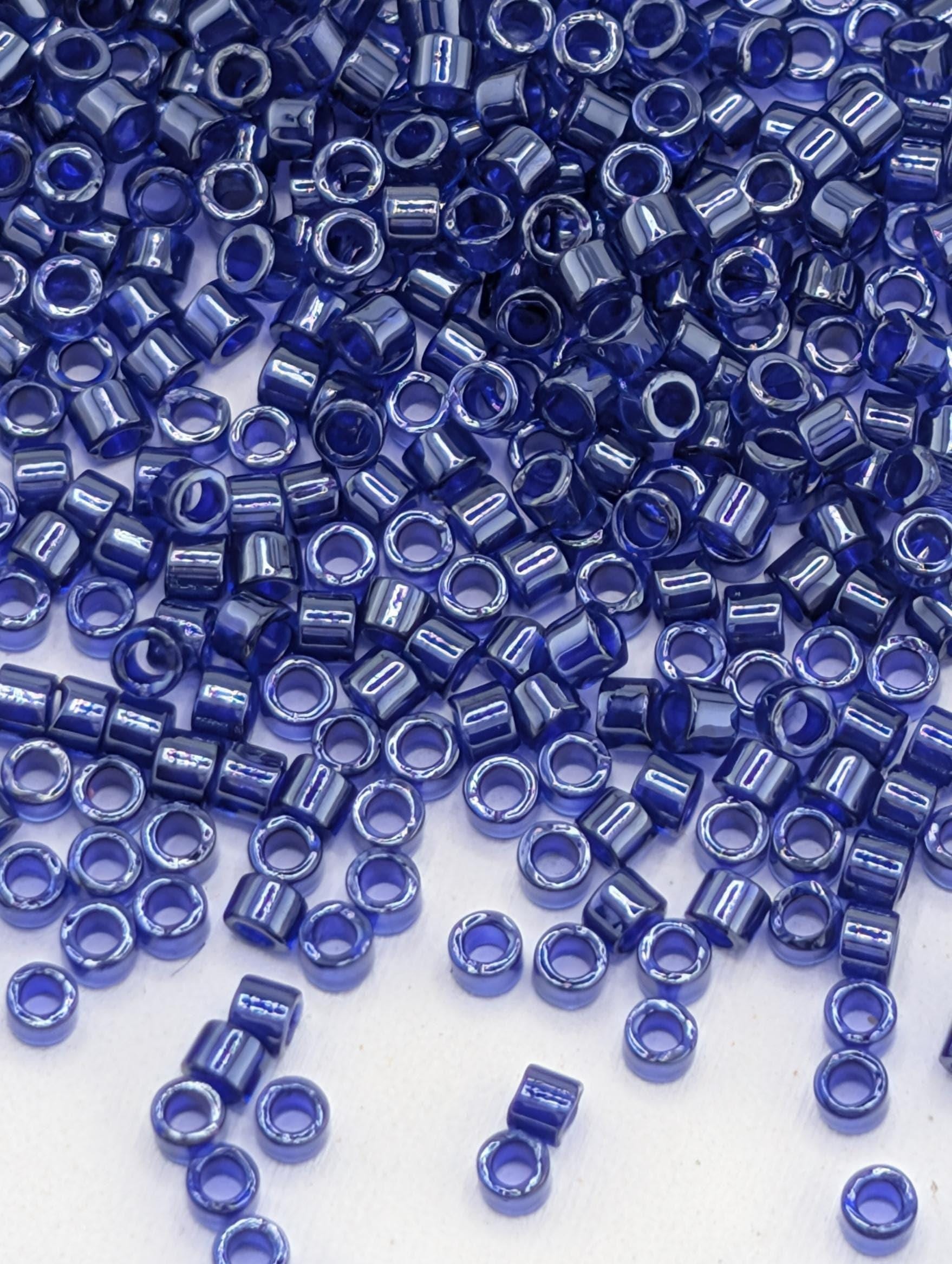 DB0277:Cobalt Blue/Royal Purple Inside Color Lined | Size 11/0 | 7g