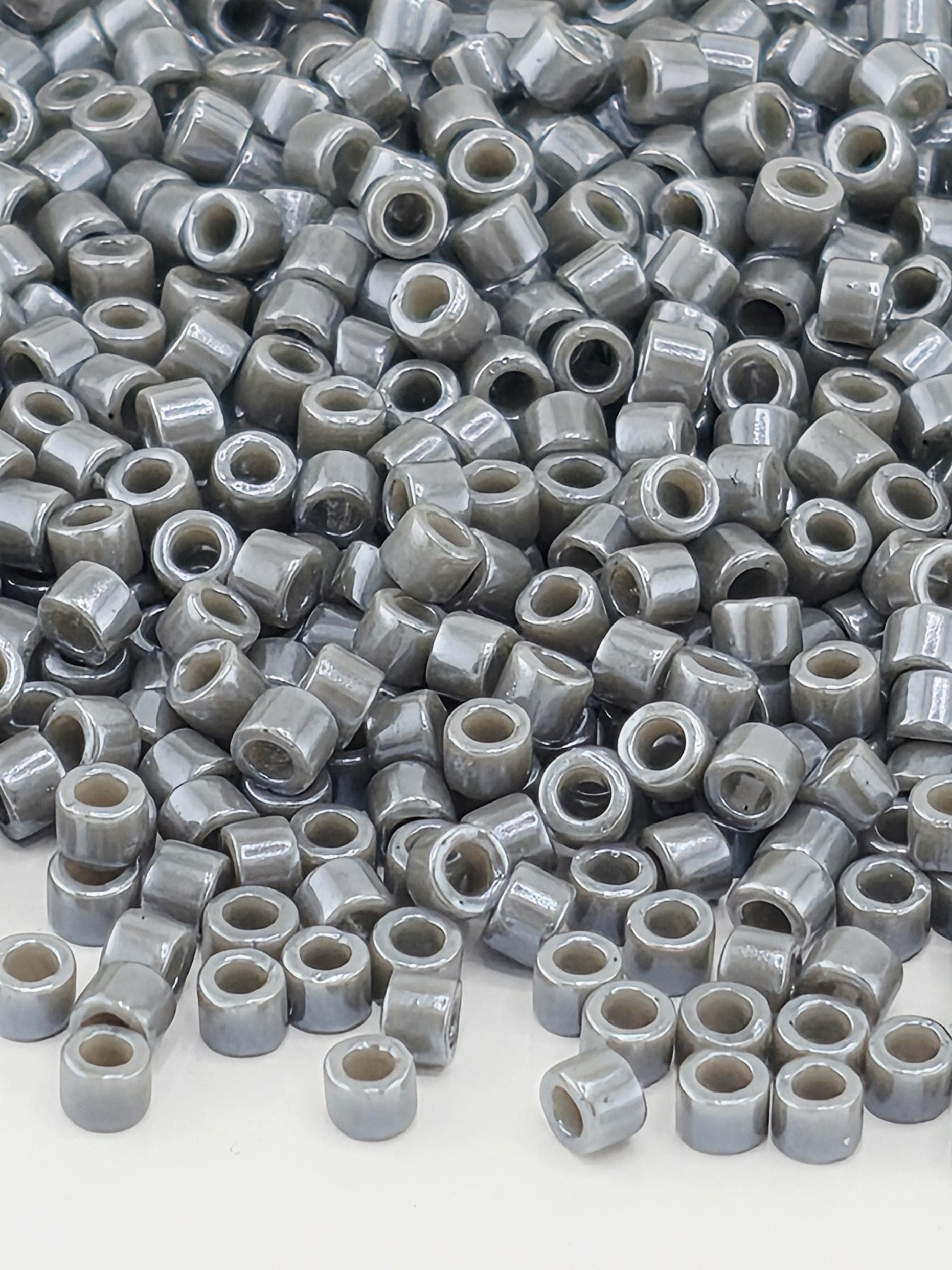 Miyuki Delica Opaque Lusters | Japanese Seed Beads | Bead Weaving Embroidery Supply | DIY Jewelry