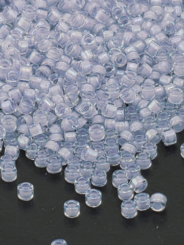 Crystal/Lt Lavender ICL/R | Size 11/0 | 7g | Japanese Seed Beads | Bead Weaving Embroidery Supply | DIY Jewelry