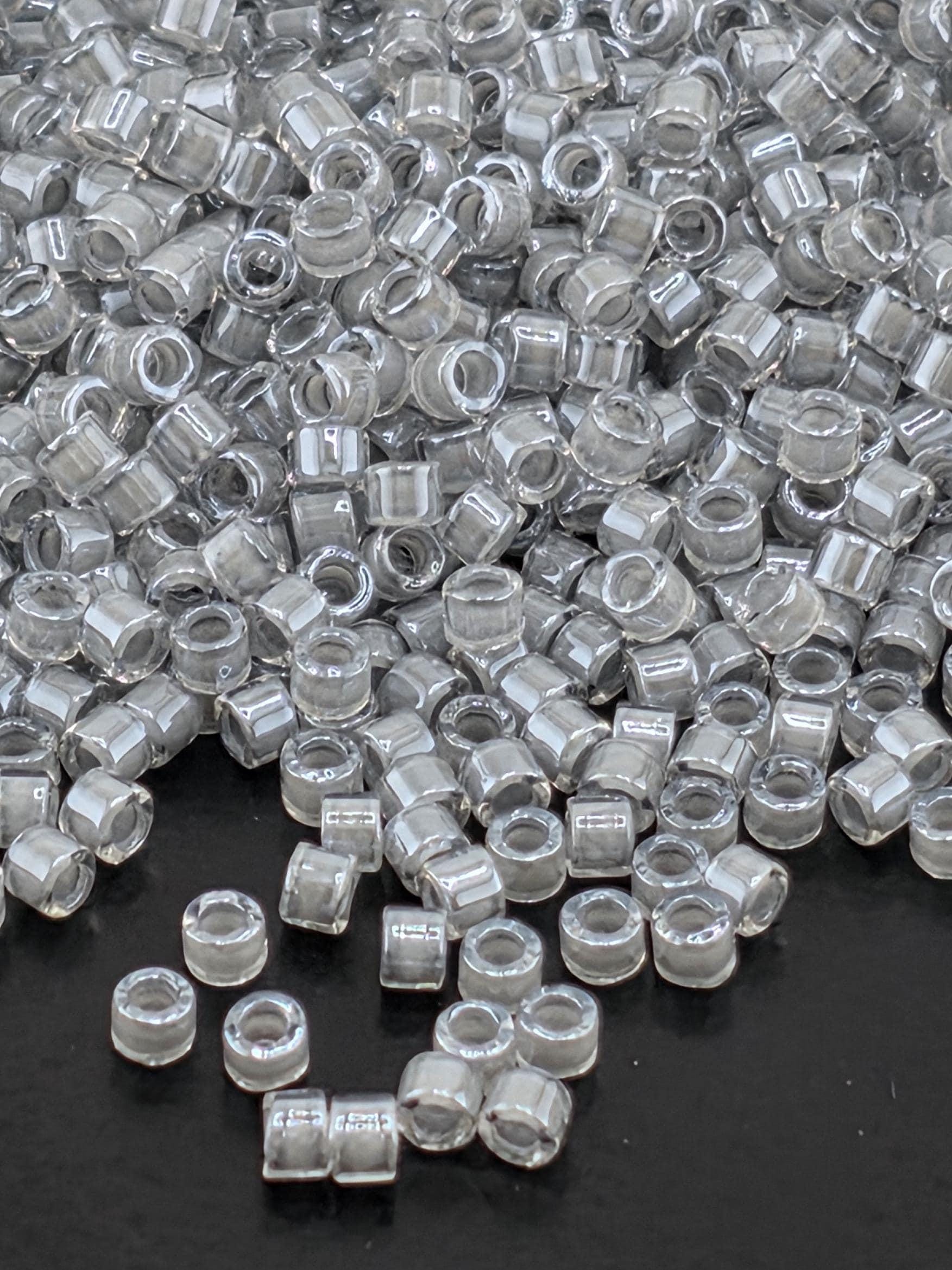 DB2392:Arctic Silver Inside Color Lined Duracoat | Size 11/0 | 7g