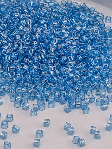 DB1895:Costa Rica Blue Translucent Inside Color Lined | Size 11/0 | 7g