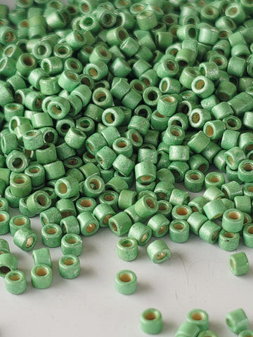 Dk Mint Green DC GA MA | Size 11/0 | 7g | Japanese Seed Beads | Bead Weaving Embroidery Supply | DIY Jewelry