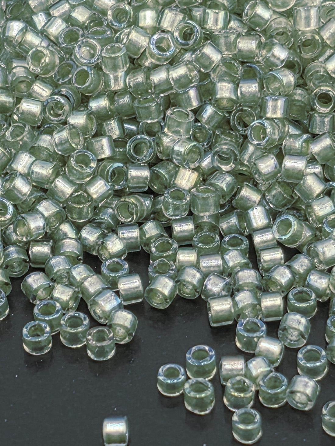 Silver Strand Inside Color Lined Rainbow Duracoat | Size 11/0 | 7g | Japanese Seed Beads | Bead Weaving Embroidery Supply | DIY Jewelry