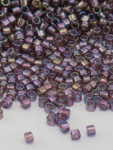 DB2390:Sparkling Grape Inside Color Lined Rainbow Duracoat | Size 11/0 | 7g