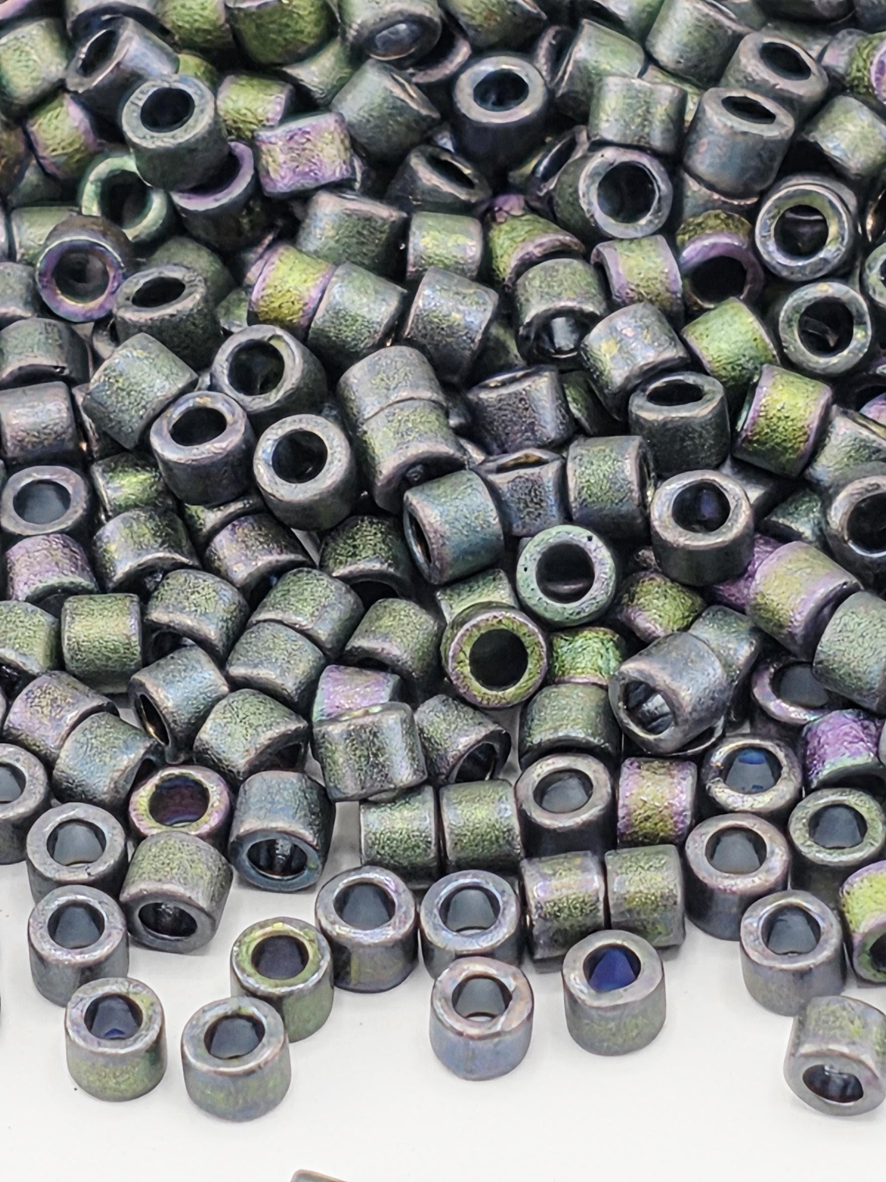 DB1053:Purple Matte Metallic Luster Rainbow | Size 11/0 | 7g