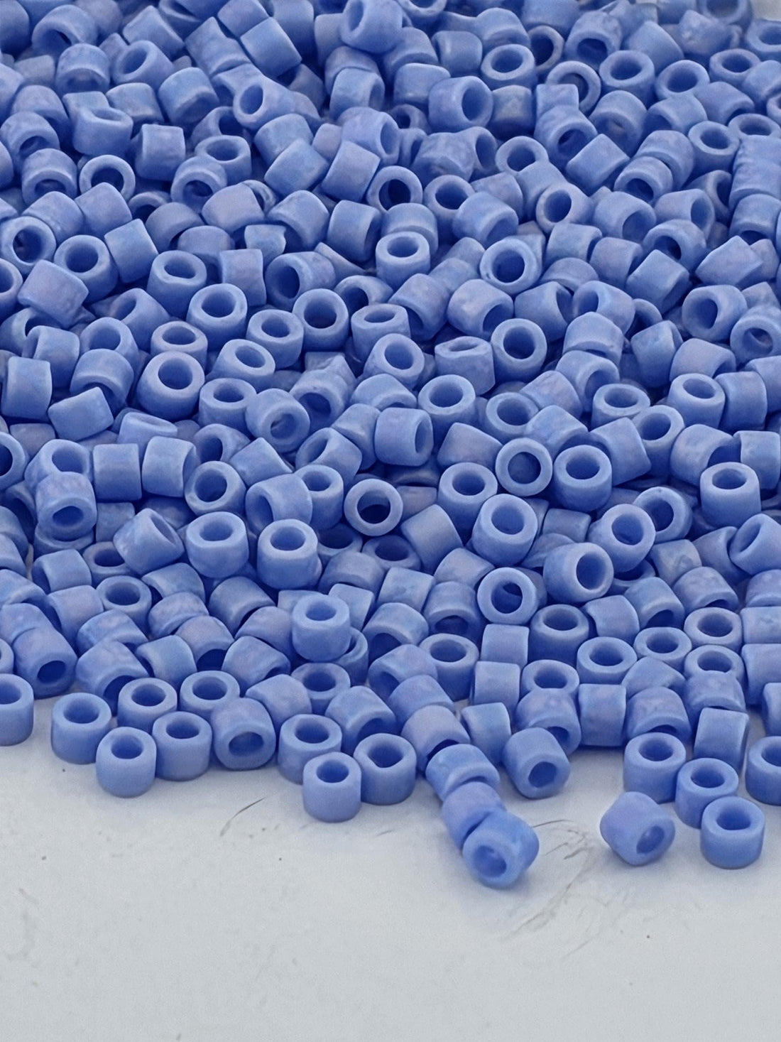 Periwinkle Opaque Matte Rainbow | Size 11/0 | 7g | Japanese Seed Beads | Bead Weaving Embroidery Supply | DIY Jewelry