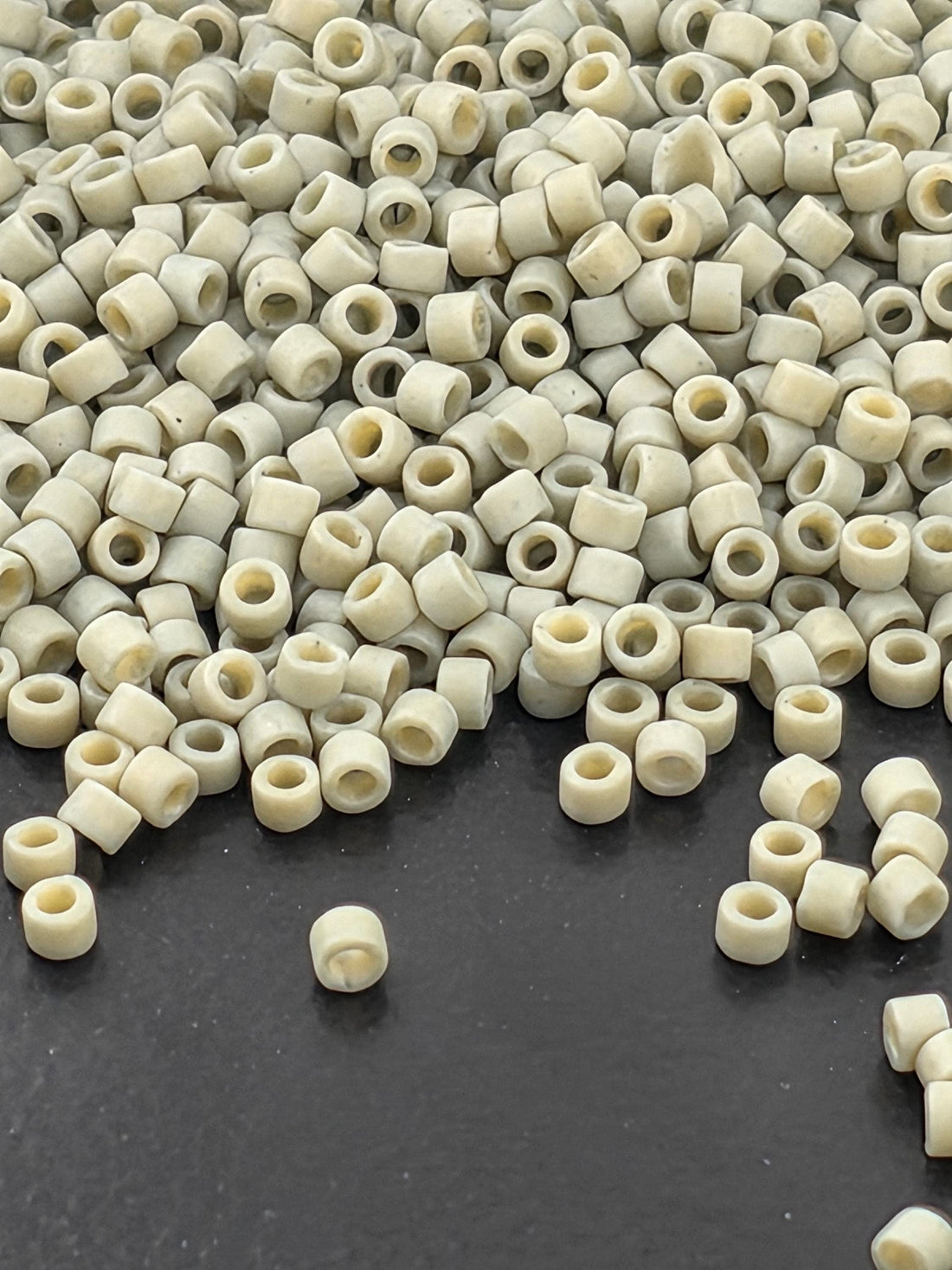 Coastal Grey Opaque Matte Glazed | Size 11/0 | 7g | Japanese Seed Beads | Bead Weaving Embroidery Supply | DIY Jewelry