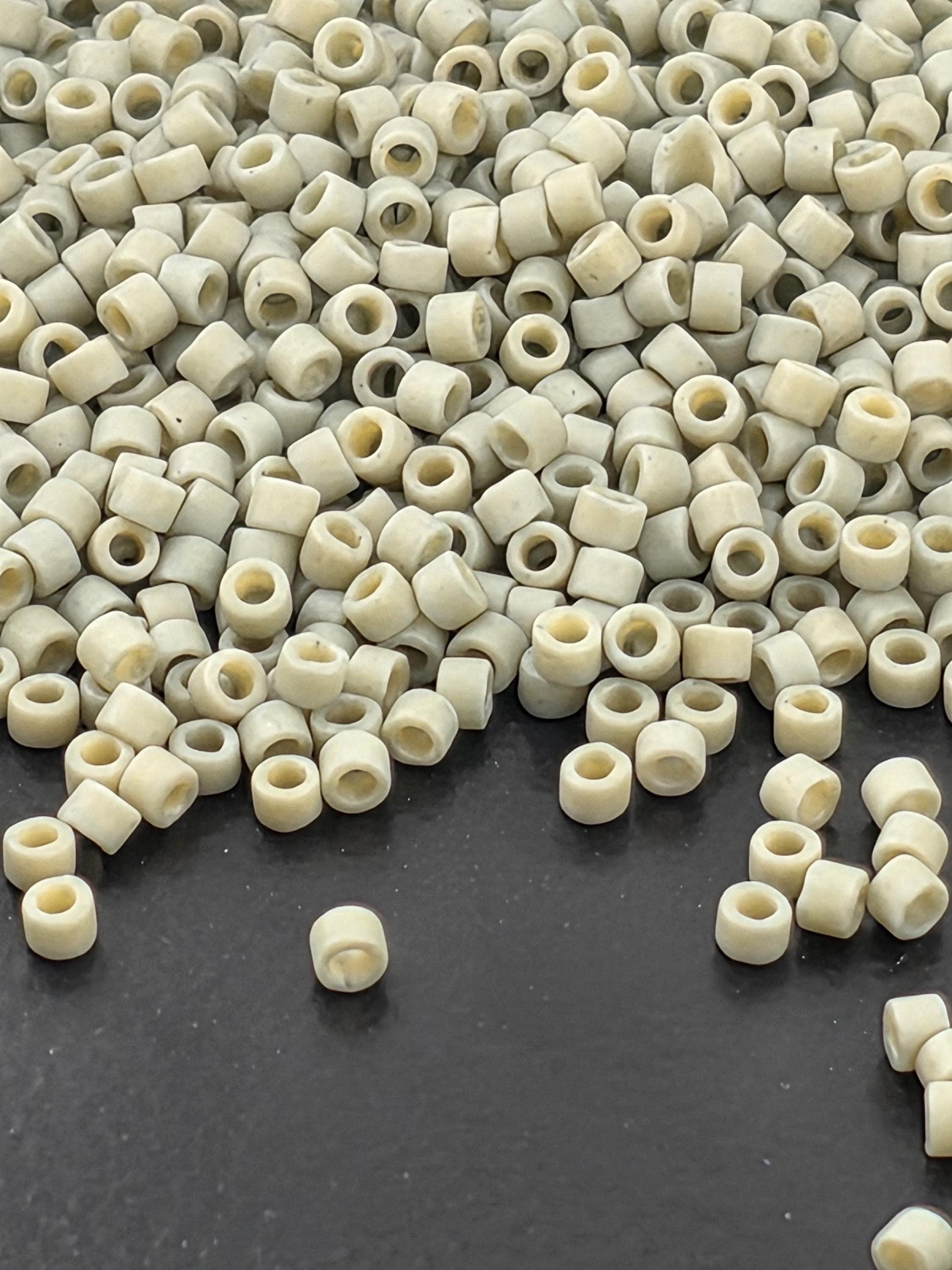 Coastal Grey Opaque Matte Glazed | Size 11/0 | 7g | Japanese Seed Beads | Bead Weaving Embroidery Supply | DIY Jewelry