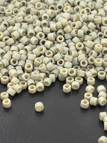 Coastal Grey Opaque Matte Glazed | Size 11/0 | 7g | Japanese Seed Beads | Bead Weaving Embroidery Supply | DIY Jewelry