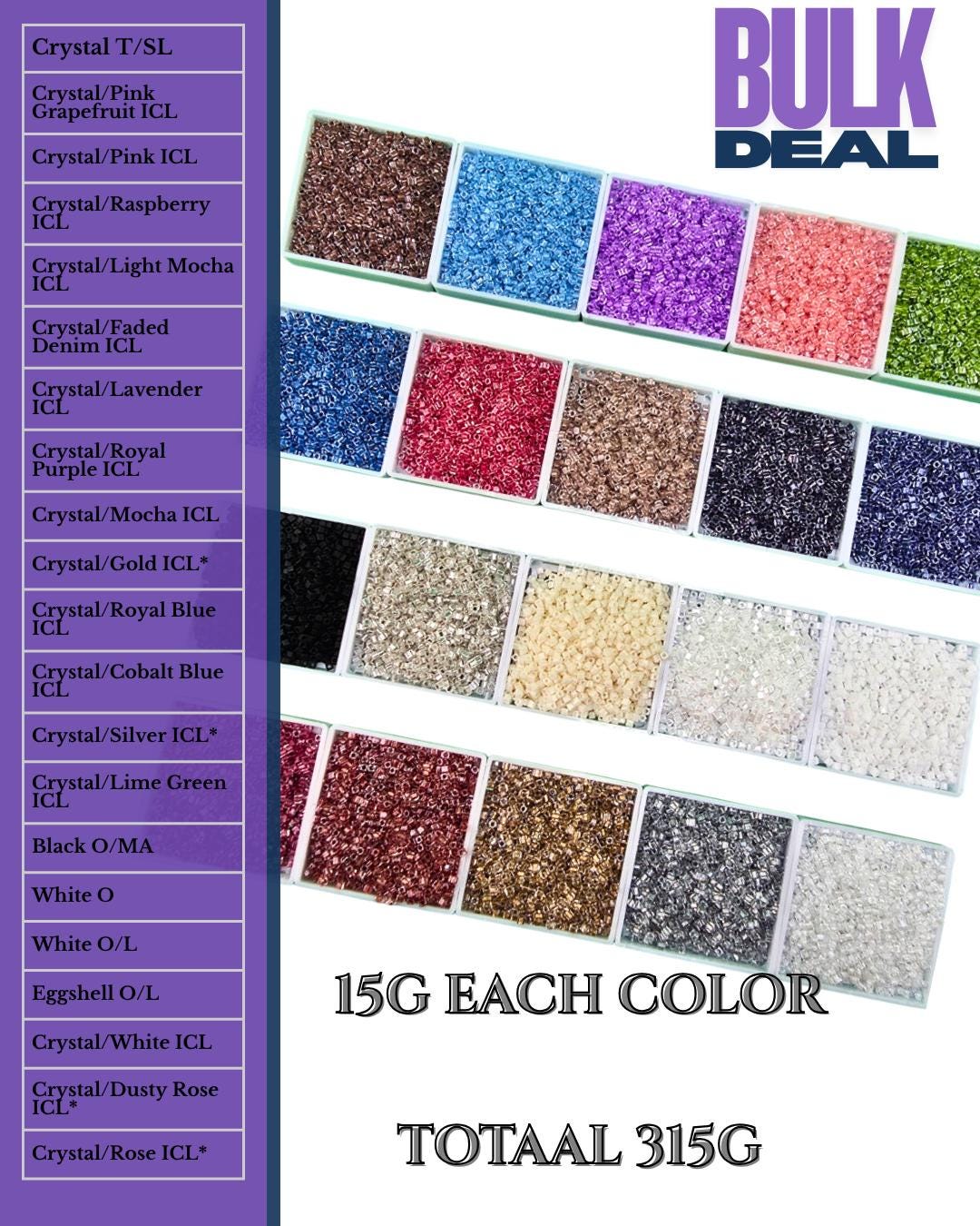 The image is a collection of various colored glass beads, each with a different color, arranged in rows and columns. The beads are displayed in a visually appealing manner, showcasing the diversity and vibrancy of the colors.